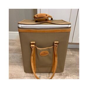 Vintage King Ranch Tan travel Cooler Bag with cooler